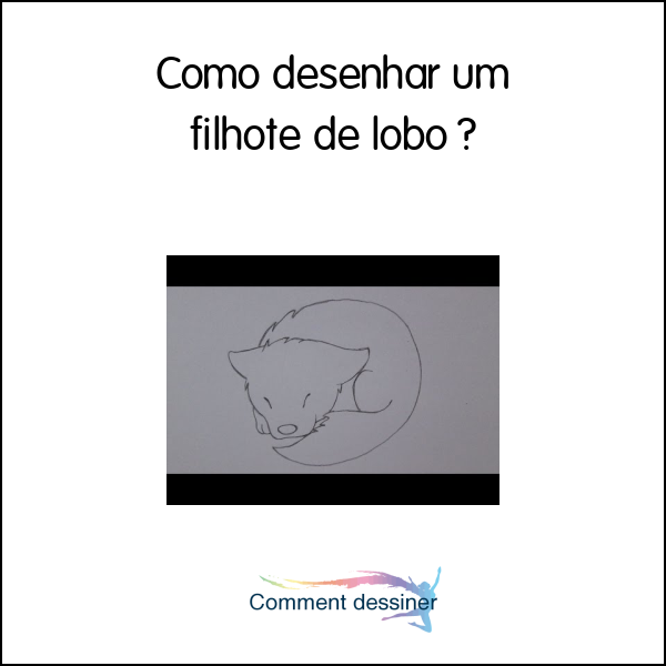 Como desenhar um filhote de lobo